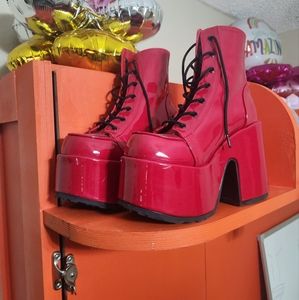 Camel-203 Demonia Red Patent